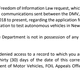 Response from the NY DMV